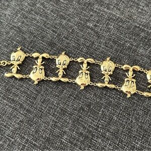 WB Gold Tweety Bird Bracelet